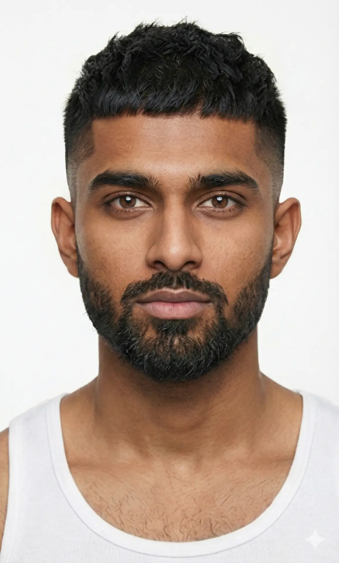 Studio portrait of bearded male Talent